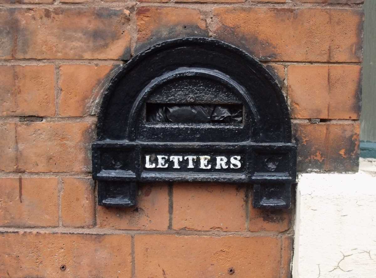 Old Victorian letterboxes around the Jewellery Quarter